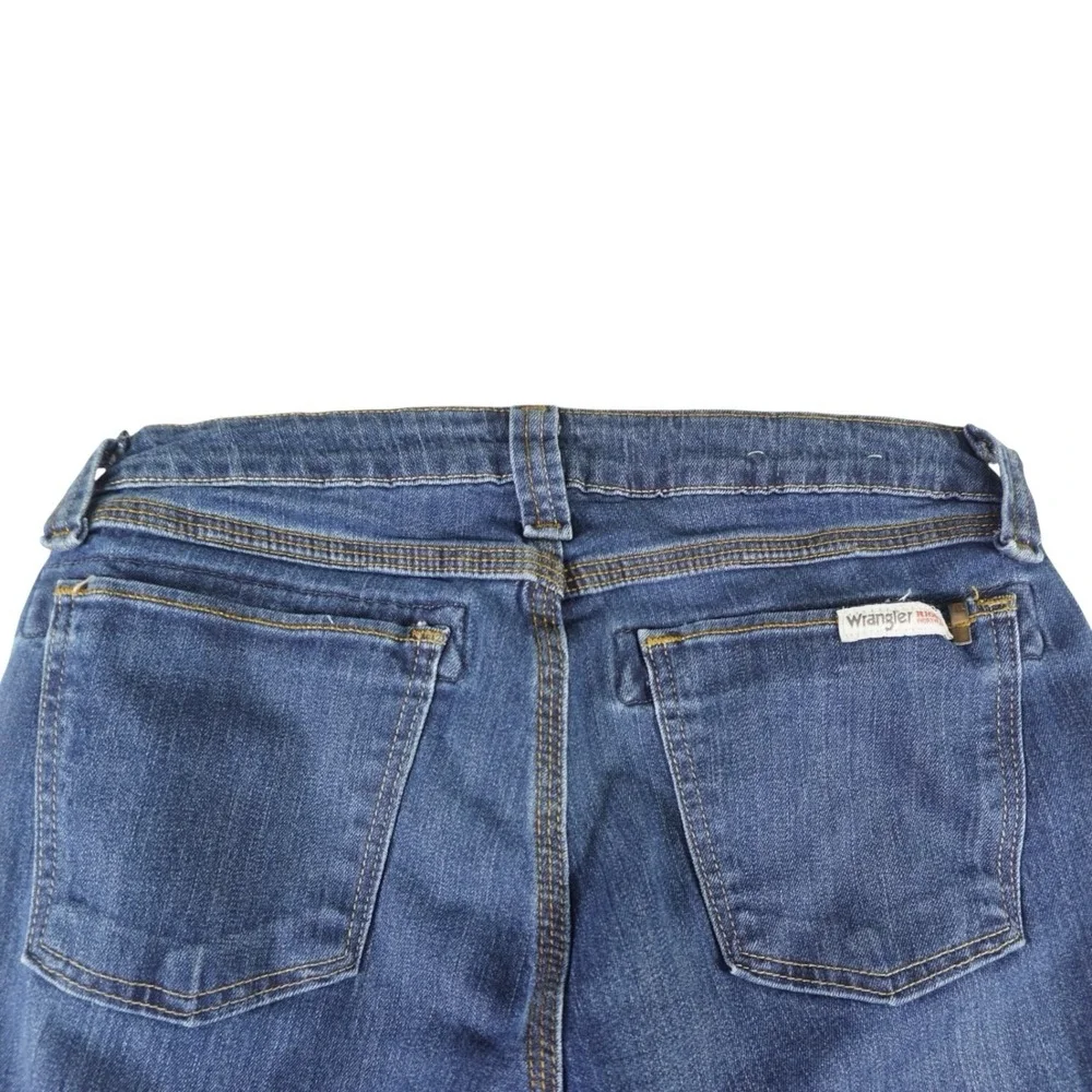 Boys Wrangler Riggs Workwear Strong Jeans Size 8x32 Dark Wash Bootcut‎